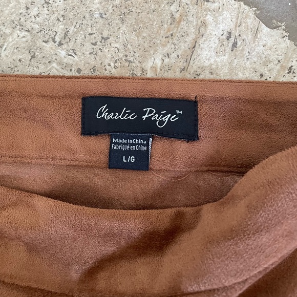Skirt faux suede size L - Picture 2 of 4